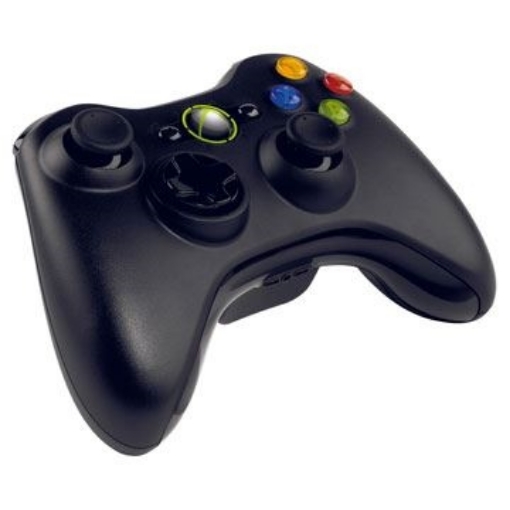 תמונה של Microsoft XBOX 360 Black  Wireless Controller