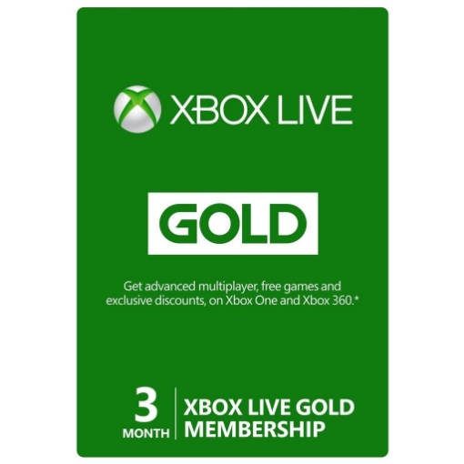 תמונה של מנוי לאונליין Xbox Live Gold לשלושה חודשים