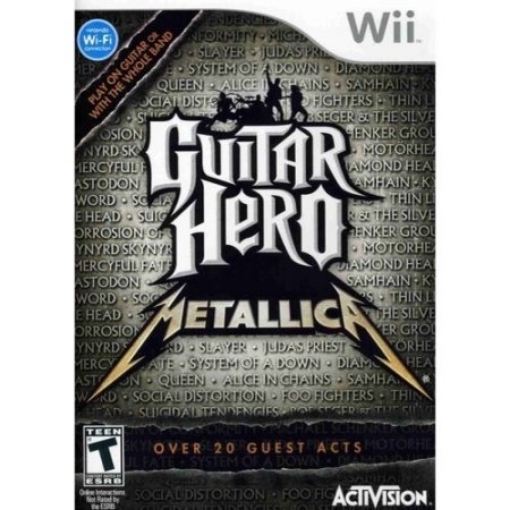 תמונה של גיטרה אלחוטית מקורית Wii Guitar Hero Metallica