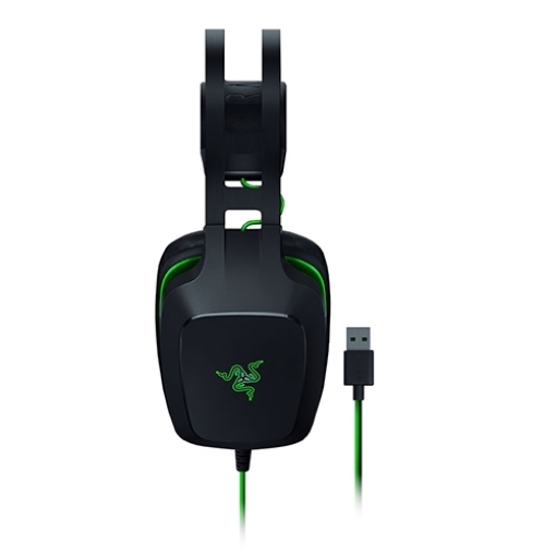 תמונה של אוזניות + מיקרופון Razer Electra V2 USB Gaming בצבע שחור וירוק