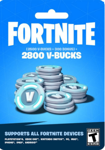 תמונה של קוד דיגיטלי ויבאקס פורטנייט Fortnite - 2800 V-Bucks