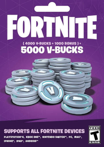 תמונה של ויבאקס פורטנייט Fortnite - 5000 V-Bucks