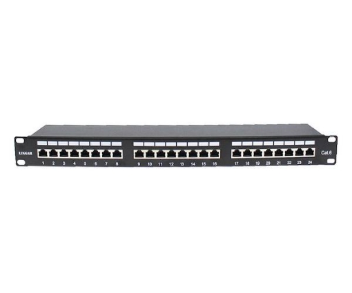 תמונה של פנל 24 מחברים RJ-45 CAT 6