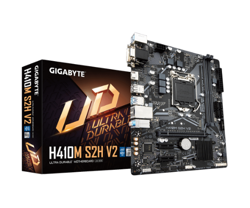 תמונה של לוח דור 10 Gigabyte H410M S2H V2 1.7 M-Atx VGA DVI HDMI LGA1200