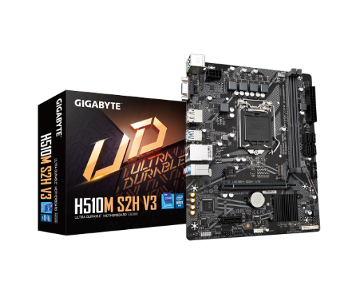 תמונה של לוח דור 11/10 Gigabyte H510M S2H V3 LGA1200 VGA DVI HDMI