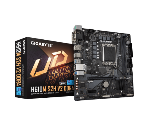 תמונה של לוח למעבדי אינטל Gigabyte H610M S2H V2 Micro-ATX VGA DVI DP HDMI