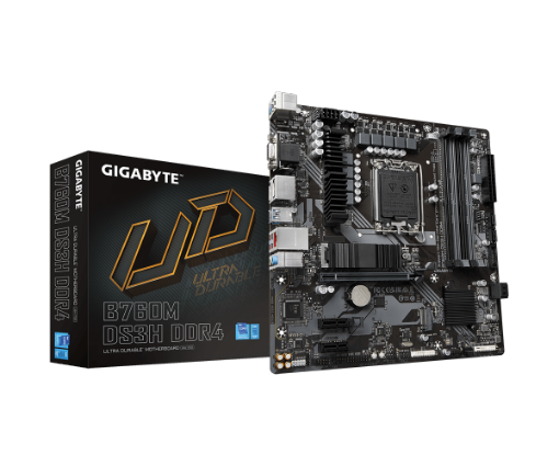 תמונה של לוח Gigabyte B760M DS3H DDR4 LGA1700 MultiviewX4 Micro-Atx