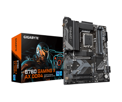 תמונה של לוח Gigabyte B760 GAMING X AX DDR4 WIFI 6E BT PCIE 4.0 ATX REV1.2