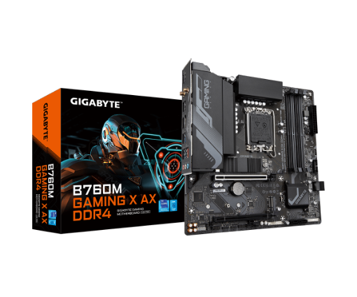 תמונה של לוח Gigabyte B760M G X AX DDR4 1.1 ATX WIFI6E BT LGA1700