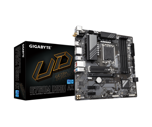 תמונה של לוח Gigabyte B760M DS3H AX DDR5 Micro-ATX WIFI6 LGA1700