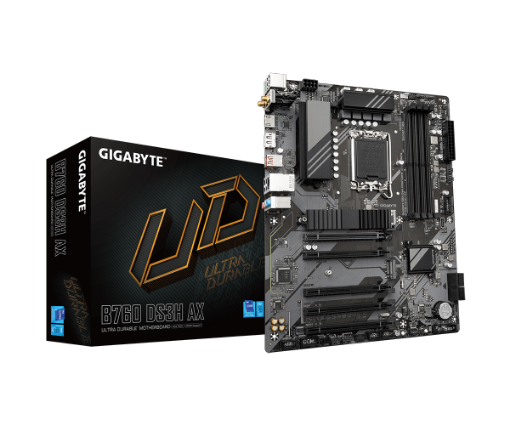 תמונה של לוח אם אינטל Gigabyte B760 DS3H AX DDR5 ATX DP HDMI LGA1700 WIFI6