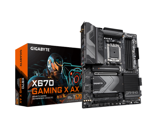 תמונה של לוח Gigabyte X670 Gaming X AX AM5 PCIE 5.0 DDR5 WIFI 6E