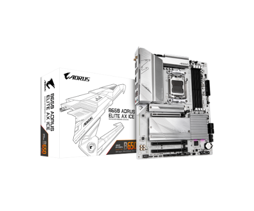 תמונה של לוח Gigabyte B650 A ELITE AX ICE ATX AM5 WIFI BT PCIE5.0 White