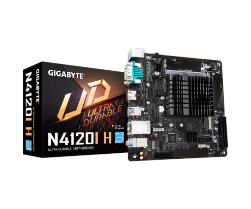 תמונה של לוח עם מעבד Gigabyte N4120I H Mini-ITX With Intel Celleron N4120