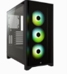 תמונה של מארז CORSAIR iCUE 4000X RGB Tempered Glass Mid-Tower ATX BLACK