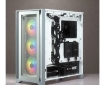 תמונה של מארז CORSAIR iCUE 4000X RGB Tempered Glass Mid-Tower ATX WHITE