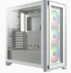 תמונה של מארז CORSAIR iCUE 4000X RGB Tempered Glass Mid-Tower ATX WHITE