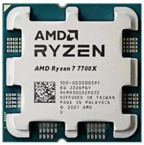 תמונה של מעבד AMD ZEN4 R7 7700X Tray no Fan AM5 TDP 105W Up to 4.5Ghz 8Crs