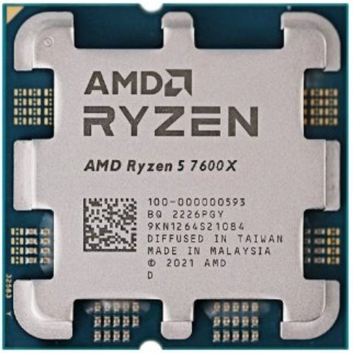 תמונה של מעבד AMD R5 7600X ZEN4 AM5 6 Crs 12 Trd up to 5.3Ghz Radeon GPU