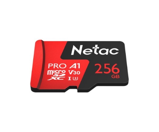 תמונה של כ. זכרון Netac P500 Extreme Pro 256GB MicroSD Up To 100MB/s Read