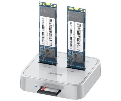 תמונה של תחנת עגינה לדיסקים MAIVO Type-C to M.2/NVME Plus Card Reader