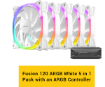 תמונה של מאוררים למארז Antec Fusion 120mm ARGB 5 PACK Fan And Conntroller