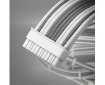 תמונה של כבלים מאריכים Antec Sleeved extension Cable Kit Grey/White