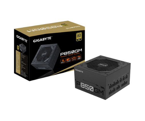 תמונה של ספק כח GIGABYTE P850GM ATX V12 120mm Fan 80 plus GOLD