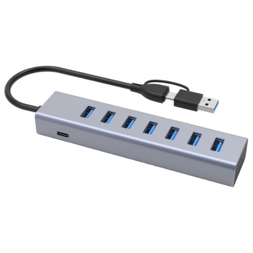 תמונה של מפצל Solid HB437 TYPE-A USB 3.0 7 Ports