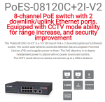 תמונה של מתג Provision 8PORT POE Switch 10/100 incl 2 Uplink