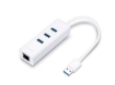 תמונה של USB 3.0 to Gigabit Ethernet + USB HUB 3-port USB 3.0