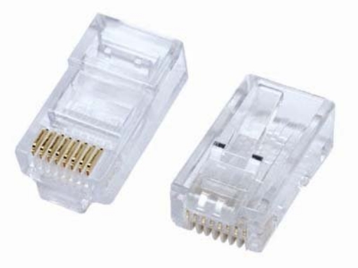 תמונה של מחבר זכר 50 יח  male Connector RJ-45 Cat 5E