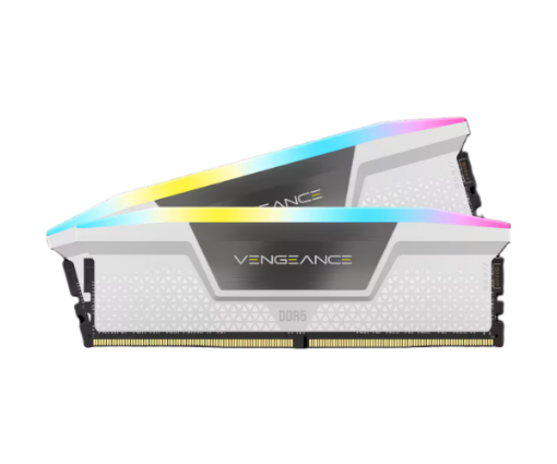 תמונה של ז.לנייח Corsair Vengeance RGB DDR5 32GB 2X16 5200MHZ C40kit White