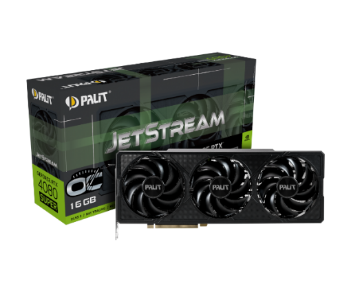 תמונה של כרטיס מסך Palit GeForce RTX 4080 Super JetStream OC 16GB