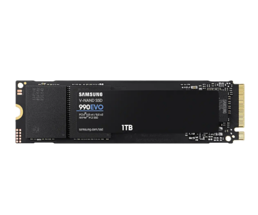 תמונה של דיסק פנימי Samsung 990 EVO 1TB PCIE4.0X4/5.0X2 NVME gen 4/5