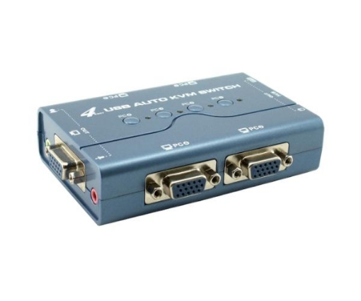 תמונה של KVM 4 פורטים VGA USB