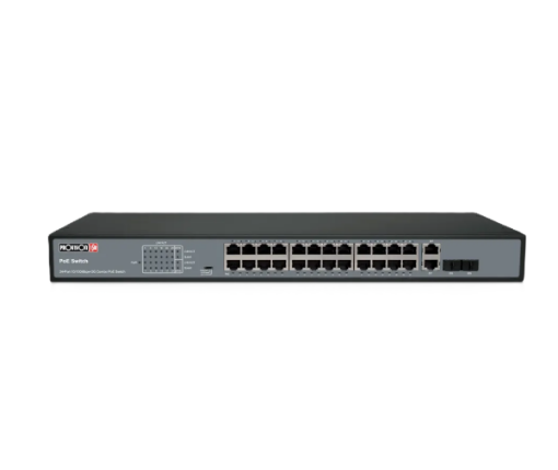 תמונה של מתג Provision 24 PORT 100MB POE Switch 2XUplink 1GB 370W Total