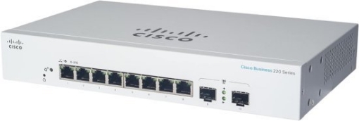 תמונה של מתג מנוהל CISCO CBS220-8FP-E-2G-EU 8 PORT Gigabit POE MANAGED