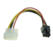 תמונה של כבל מתח לכרטיס מסך MOLEX to 6pin