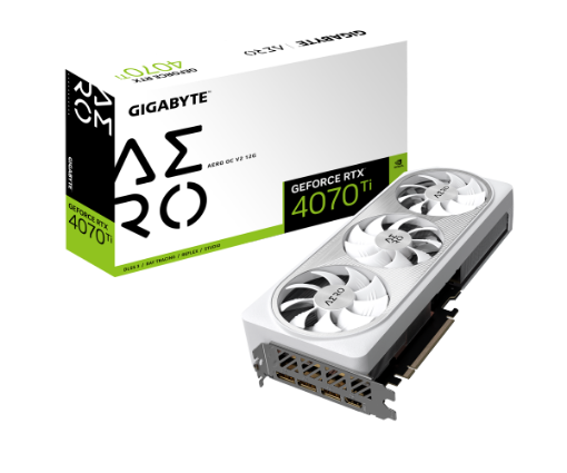 תמונה של כרטיס מסך Gigabyte RTX 4070 Ti AERO OC V2 12GB