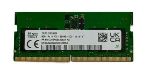 תמונה של SK-Hynix 8GB DDR5 5600MHz SODIMM PC5-5600B-SC0 1Rx16 1.1V SO-DIMM