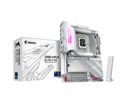 תמונה של לוח לאינטל דור 15 Gigabyte Z890 AORUS ELITE X ICE ATX LGA1851