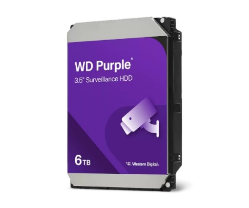 תמונה של דיסק לנייח 3.5 Western Digital 6TB Purple 5400RPM 256MB Cache