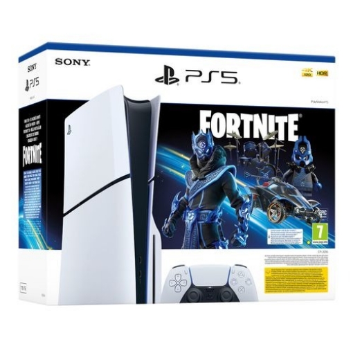 תמונה של Playstation - PS5 קונסולה לבנה PLAYSTATION 5 SLIM 1TB BLURAY Fortnite Colbat Star