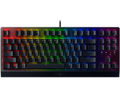 תמונה של מקלדת גיימינג מכנית רייזר Razer BlackWidow V3 Tenkeyless Green Switch