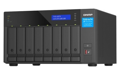 תמונה של QNAP ZFS TVS-h874-i5-32G 8-BAY i5-12400, 32GB ,2xNVME Slots