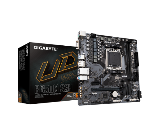 תמונה של לוח Gigabyte B650M S2H 1.2 AM5 Micro-Atx DDR5 DP HDMI AMD