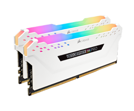 תמונה של זכרון קיט לנייח CORSAIR 2X8 16GB DDR4 3200MHz RGB PRO White