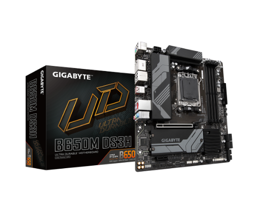 תמונה של לוח Gigabyte B650M DS3H rev1.3 AM5 AMD CPU Micro-Atx DDR5